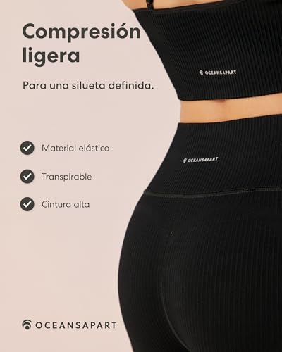 Leggings deportivos mujer opacos que evitan transparencias 3