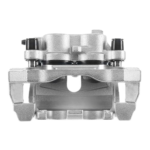 Image of Detroit Axle - Front Right Brake Caliper for 2011-2017 Jeep Grand Cherokee | 2011-2018 Dodge Durango, Passenger Side Brake Caliper with Bracket 2012 2013 2014 2015 2016 Replacement