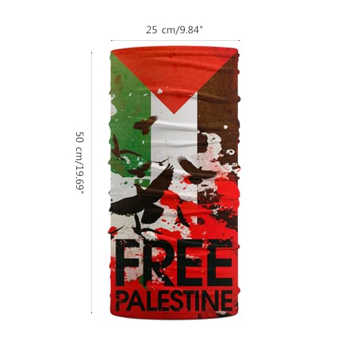 Palestine Flags Multifunctional UV Protections Headband Face Dust Mask Bandana Balaclavas Scarf Windproof Cover2
