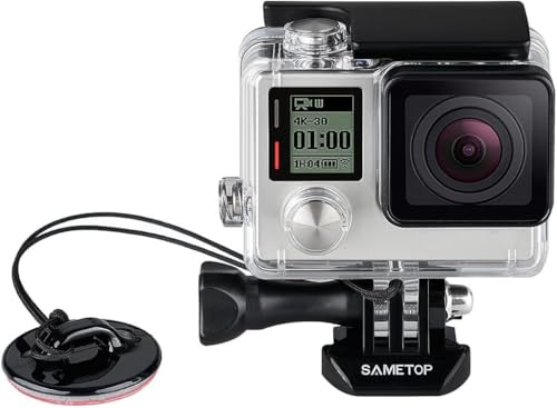 Sametop Adhesive Camera Tethers Safety Leash Compatible with GoPro Hero 13, 12, 11, 10, 9, 8, 7, 6, 5, 4, Session, 3+, 3, 2, 1, Hero(2018), Fusion, Max and Most Action Cameras (5 Pack)