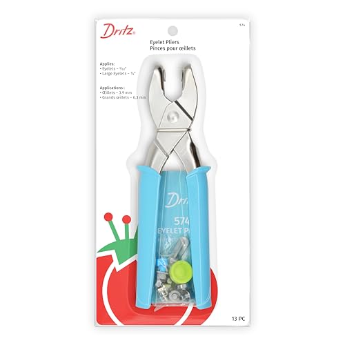Dritz Eyelet Pliers for 5/32' & 1/4' Eyelets, Turquoise