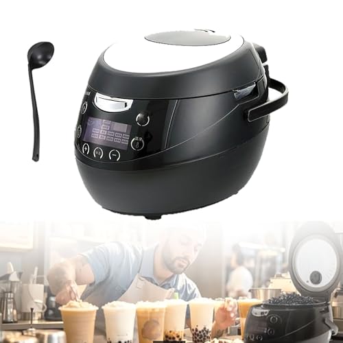 Olla comercial for cocinar Boba de 8L, máquina automática for calentar perlas, máquina for cocinar Boba, olla interior antiadherente, for una amplia gama de establecimientos, incluidos bares(8L)