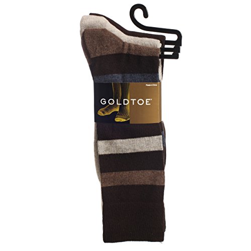 Gold Toe Men's Casual Stripe 3 Pair Socks