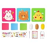 Make Your Own Doll Kit – Plush Animal Embroidery Set, Decorative Crafting Play...