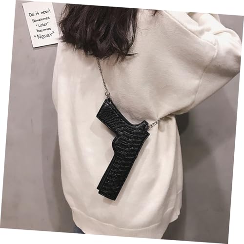 FRCOLOR Stylish PU Chain Crossbody Bag for Women Versatile Lightweight Shoulder Purse Chic Design for Casual Outings and Everyday Use4