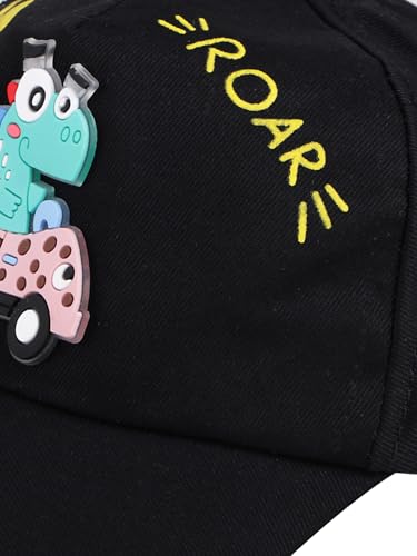 Image of PASSION PETALS Summer Dino Rockstar Baseball Cap for Kids Boys and Girls 2-4Years