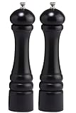 Chef Specialties 10" Imperial Pepper Mill and Salt Mill Set, Ebony