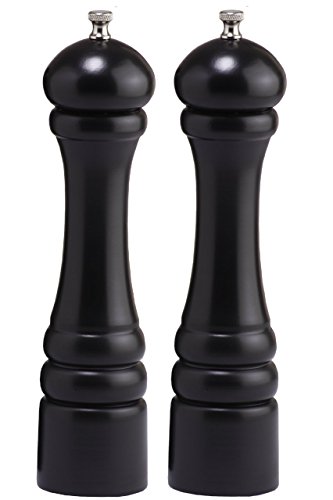 Chef Specialties 10" Imperial Pepper Mill And Salt Mill Set, Ebony #TOP15