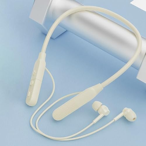 MOCANIO in-Ear Wireless Earbuds 25 Hours Working Neckband Bluetooth 6.0 Headphones Fast Charging ENC Neckband Magnetic Ultra-Lightweight Comfort Sports Music Game Dual Mode Neckband Headphones