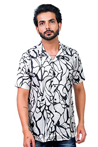 Image of HARPITA Men's Poly Cotton Digital Printed Stitched Half Sleeve Shirt