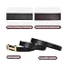 Aurolran Men&Womens Leather Dress Belt Business Automatic Buckle Belt Color-Black Silver Gold
