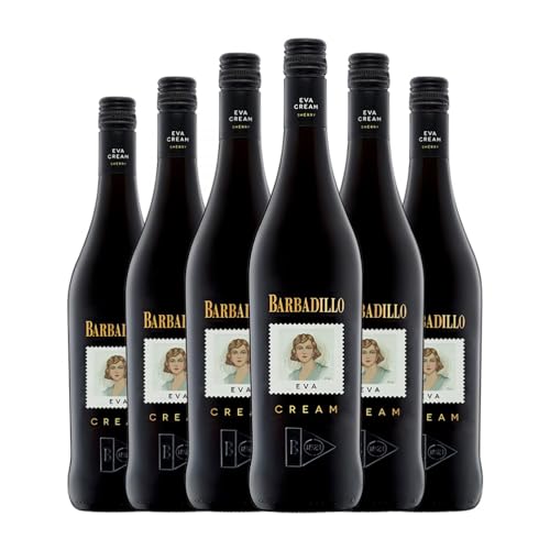 Barbadillo Eva Cream Palomino Fino Jerez-Xérès-Sherry 75 cl Vino generoso (Caja de 6 Botellas de 75 cl)