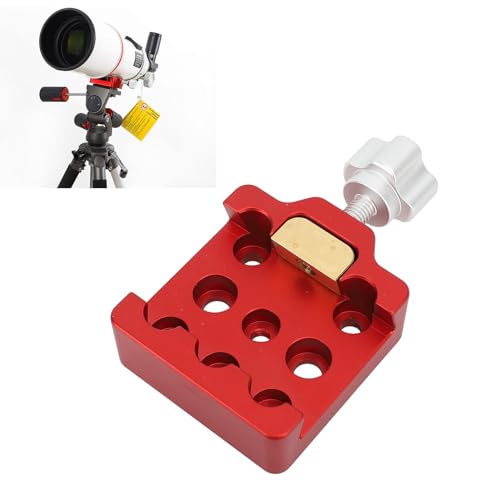 Xiuganpo Telescope Adapter Mount Base Dovetail Saddle Clamp with Dual Locking Knobs Telescope Scope Adapter Multifunction Dovetail Saddle Clamp Mount Base for Telescopes and Cameras
