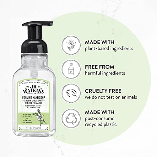 image for J.R. Watkins Foaming Hand Soap For Bathroom or Kitchen, Scented, USA M