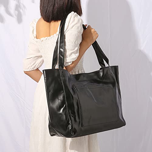 NICOLE & DORIS Large Shoulder Tote for Women - Casual Soft Leather PU Shopping Handbag - Travel Work Hobo Bag3