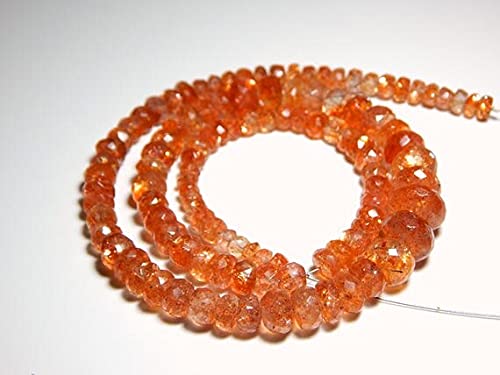 Sunstone Perles de 9x4mm pour remplacer les composants synthétiques par des gemmes naturelles - 2