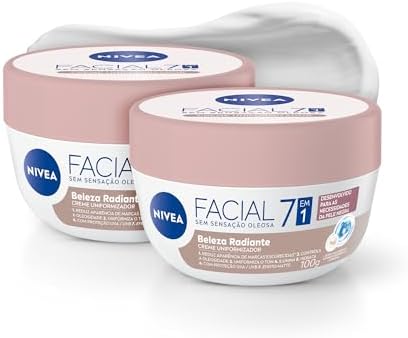 NIVEA KIT Creme Facial Uniformizador Beleza Radiante 7 em 1 100g ...