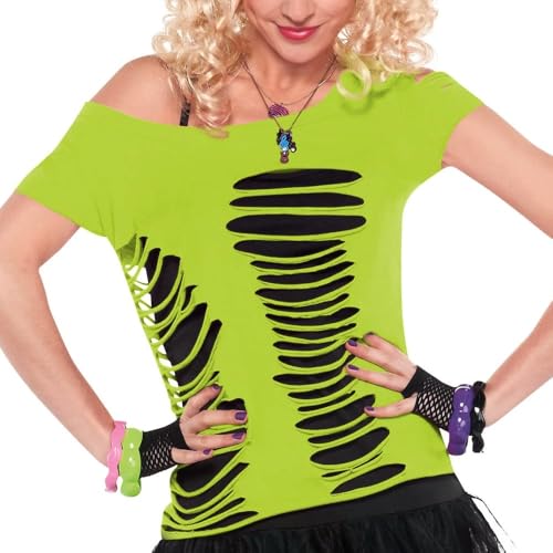 amscan Women's Retro, Yellowgreen, One Size