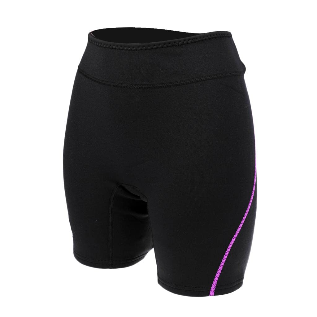 SM SunniMix Pantaloncini Muta Uomo Donna Pantaloncini in Neoprene 1.5mm Pantaloncini da Sub Protezione UV Pantaloncini Neoprene Surf, Donna Viola, L