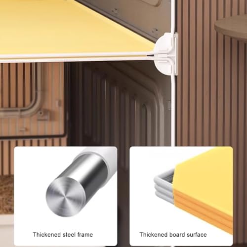 Cat Cages Indoor Litter Dog Playpens Caves Houses Box Kitten Cage Cats Outdoor Enclosures,Transparent Indoor Cat Villa with Litter Box - Spacious, Stylish Enclosure for Comfortable, Happy Ca