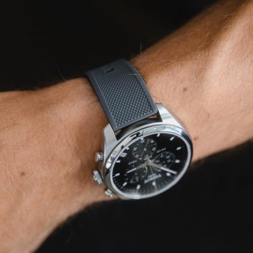 Image of BARTON Elite Silicone Watch Bands - Quick Release - Choose Strap Color & Buckle Color (Stainless Steel, Black PVD or Gunmetal Grey) - 18mm, 20mm, 22mm & 24mm Watch Straps