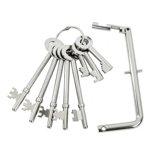 Fire Brigade Keys Set 9Pcs FB FB1 FB2 FB4 FB11 FB14 Universal Fit for Emergency Services & Maintenance Panels Fire Door Key for Communal Door Access