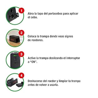 Protect Home Trappola Elettrica Ratti e Topi, Efficace, Elimina con Una Scossa Fulminante Topi e Ratti. Ideale per Ambienti Interni ed Esterni