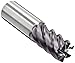 Guhring 3115 RF 100 SF Carbide Square Nose End Mill, Vibration Resistant, TiAlN/TiN Multilayer Finish, Finishing Cut, 44 Deg Helix, 6 Flutes, 4" Overall Length, 0.75" Cutting Diameter, 0.75" Shank Diameter