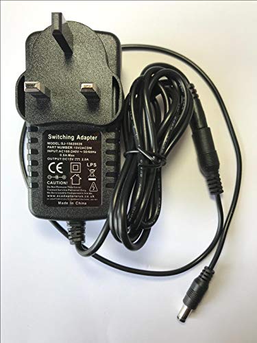 Replacement for 15V 1A/1.5A/2A Mains AC-DC Adaptor Power Supply Negative Centre Polarity 5.5mm