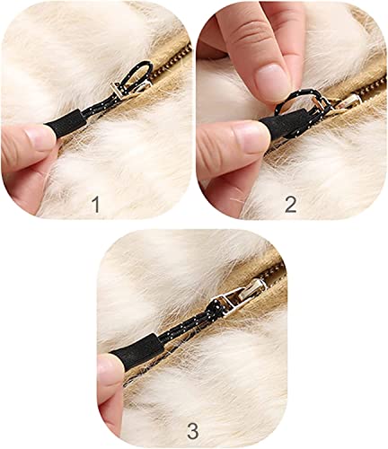 Image of Aqbah Zipper Pull Cord, Zip Puller, Zip Slider Replacement, Zipper Tags for Bag, Backpacks, Jackets, Luggage, Purses, Handbags Pack of 20(Black)