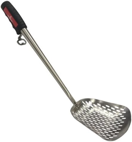 FireDiscUltimate Frying Weapon 22-in. Stainless Steel Slotted Outdoor Kitchen Spatula TCGSKM, Metal Spatula Stainless Steel Cooking Utensil and Kitchen Gadget, Specially Made for FIREDISC Cookers