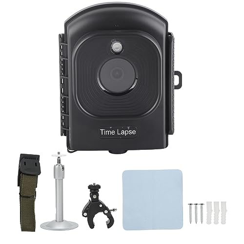 flexman Time Lapse Camera, 1080P HD 120° Wide Angle Outdoor Water Proof Timelapse Camera with 2.4 TFT Screen Low Light Full Color Wide Angle Lens for Construction Weather Plant
