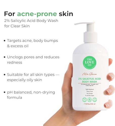 Image of THE LOVE CO. 10% AHA & 2% BHA Body Wash + Body Lotion + Body Butter | Enriched with Niacinamide & Grapefruit | Targets Acne, Dark Spots & Rough Skin | Sulphate-Free, Unisex | Pack of 3