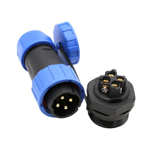 Conector impermeable TY20 4 pines 25A macho hembra sin soldadura miniatura 6