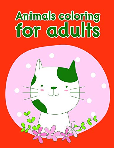 Animals coloring for adults: Christmas Book Coloring Pages with Funny, Easy, and Relax (Holiday Cartoon)