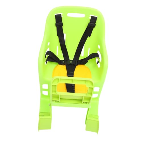Happyyami 1Pc Adjustable Safety Seat for Quick Release Back Seat for Road Bikes Rainproof Design Comfortable Widened Seat with Handrail for Years Green