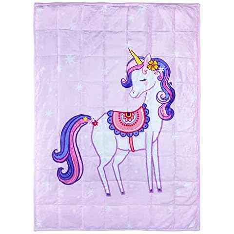 BUZIO 3lbs Unicorn Weighted Blanket Cover