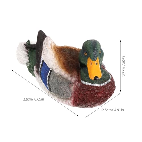Pato flotante de resina decorativo para exteriores, estanques y paisajes de jardín 3