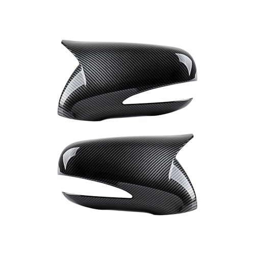 Anzios Glossy Carbon Fiber Side Mirror Cover Caps Compatible with 2009-2014 Lexus ES350 IS250 IS350 LS460 LS600h RX270 RX350 RX450 - Left & Right with Turn Signal Cutouts