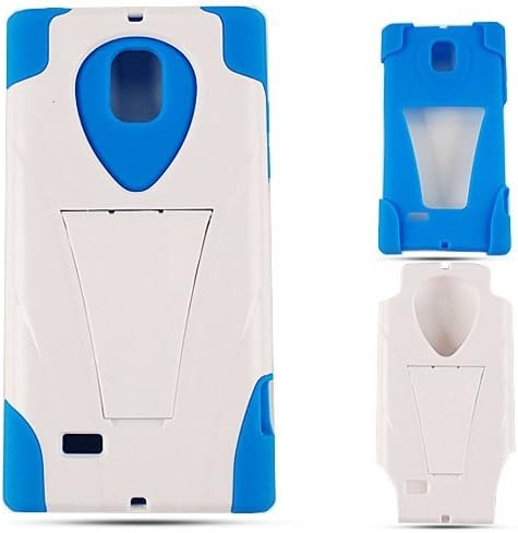 DOUBLE ARMOR COVER FOR LG SPECTRUM2/OPTIMUS LTE II HARD SOFT CASE SKIN 03-JCH BLUE WHITE VS930 CELL PHONE ACCESSORY