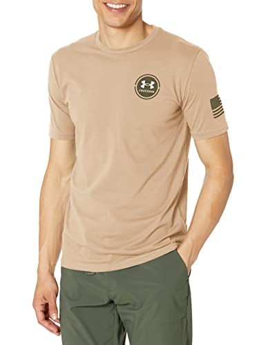 Under Armour Men's Tactical Mission Made T-Shirt, (290) Desert Sand / / Marine OD Green, X-Large