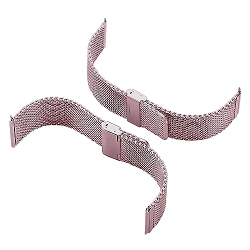 Image of ACM Watch Strap 20mm compatible with Compaq Q Watch Smartwatch | Steel Metal Adjustable Belt Chain Band