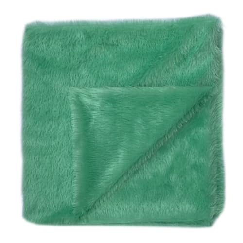 Image of Quago Fur Fabric Unstitched Super Soft Cloth for Baby Photoshoot, Soft Toys Making, Art and Craft, Dress Material, Decoration etc. (1 Mtr, 60 Inch Pana) (Sea Green)