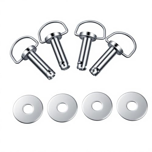4 Pack Pines de Montaje de Liberación Rápida para Alforjas Compatibles con Harley Touring 1995-2023 - Acero Inoxidable Kit de Hardware Antirrobo para Street Glide Road King Electra Glide Softail miniatura 2