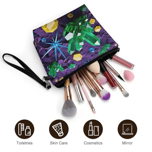 Bolsa de maquillaje espaciosa de 8.9 pulgadas para evitar el desorden de tus cosméticos 5