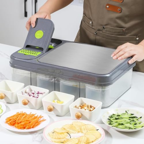 Set cortador de verduras y mandolina con contenedores miniatura 2