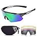 Snowledge Sportbrille Fahrradbrille Herren und Damen Radsportbrille Sonnenbrille Erwachsene Sport Radbrille Polarisiert Windschutz Brille Motorradbrille Rahmen TR90 UV400 Schutz