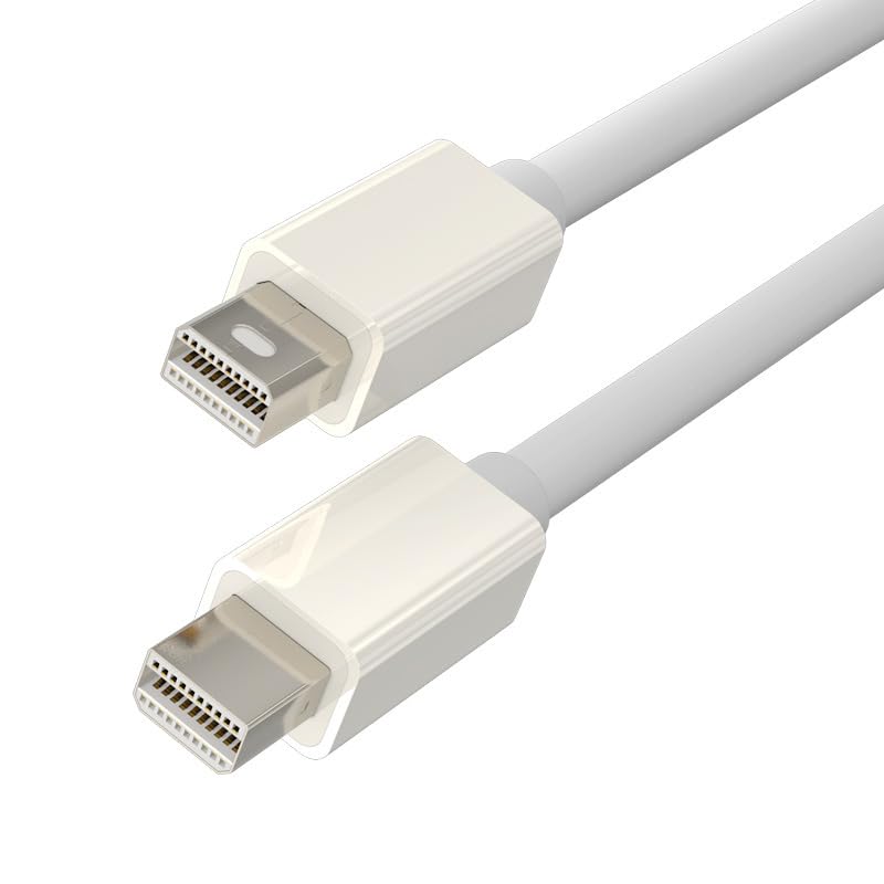 Mini DisplayPort to Mini DisplayPort Cable 6FT Mini DP to Mini DP 1080p HD Male to Male Cord Audio Video Sync for MacBook Pro/Air/iMac/Mac Mini to Monitor/TV Target Display Mode Ready Video Only