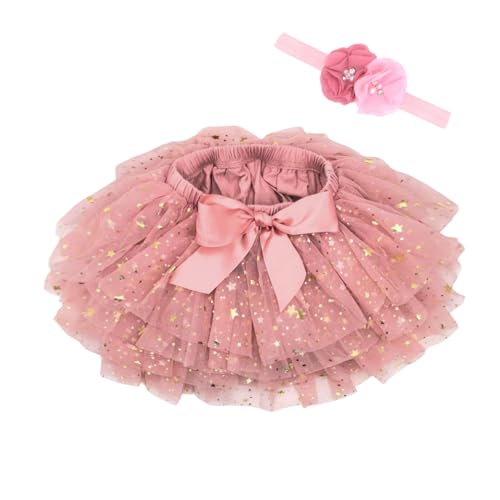 Beganly Jupe en tulle douce et moelleuse pour bébé fille avec housse de couche - Princesse -...