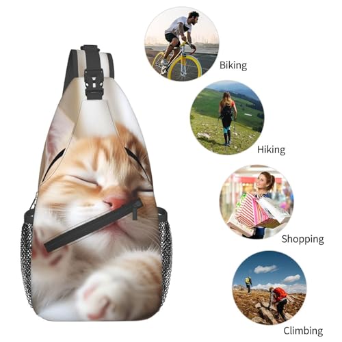 Bolso cruzado Kitten Sleeps para hombres y mujeres miniatura 6